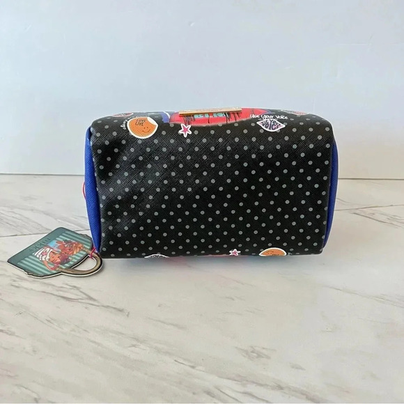 Nikky By Nicole Lee Cosmetic Pouch Bag American Girl Black/Navy - Picture 5 of 7